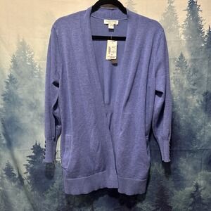NWT! Christopher & Banks Cardigan With Pockets Women's Petite Large